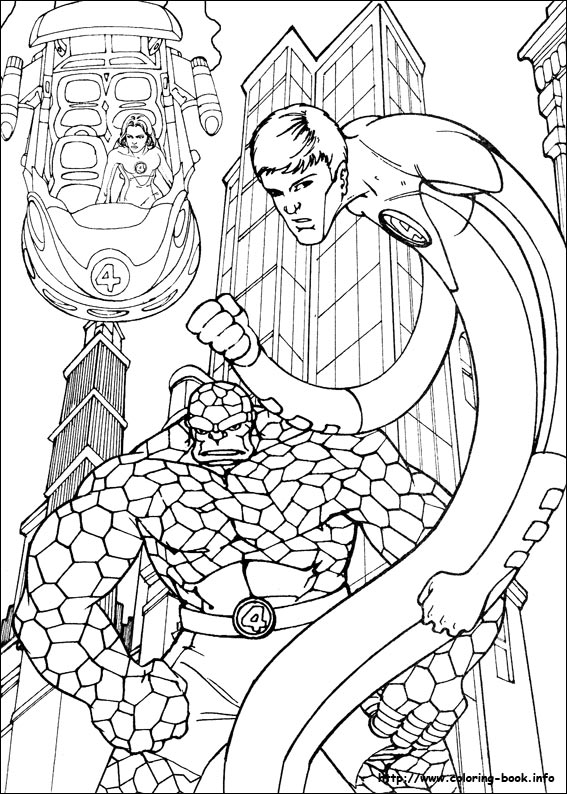 Fantastic Four coloring picture